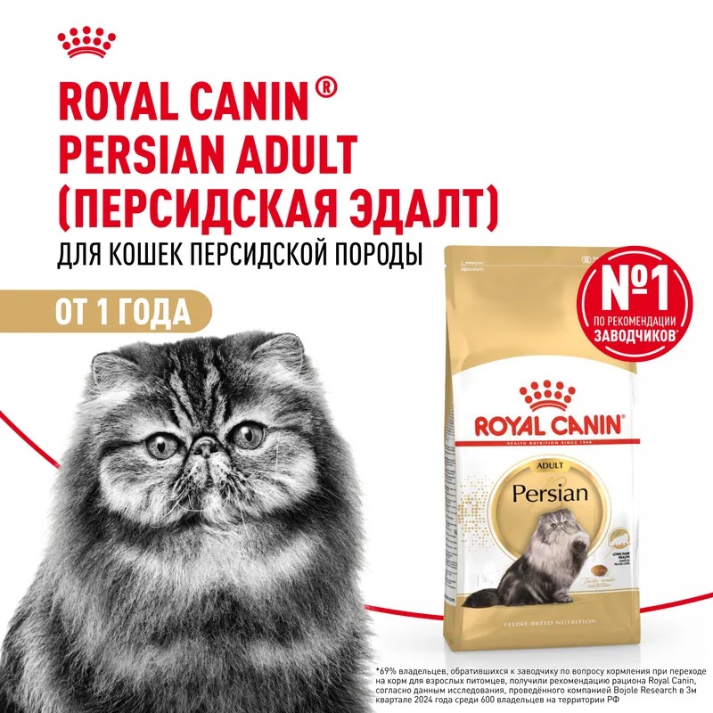 ROYAL CANIN Persian Сухой корм для взрослых персидских кошек 400 гр 4627109383191