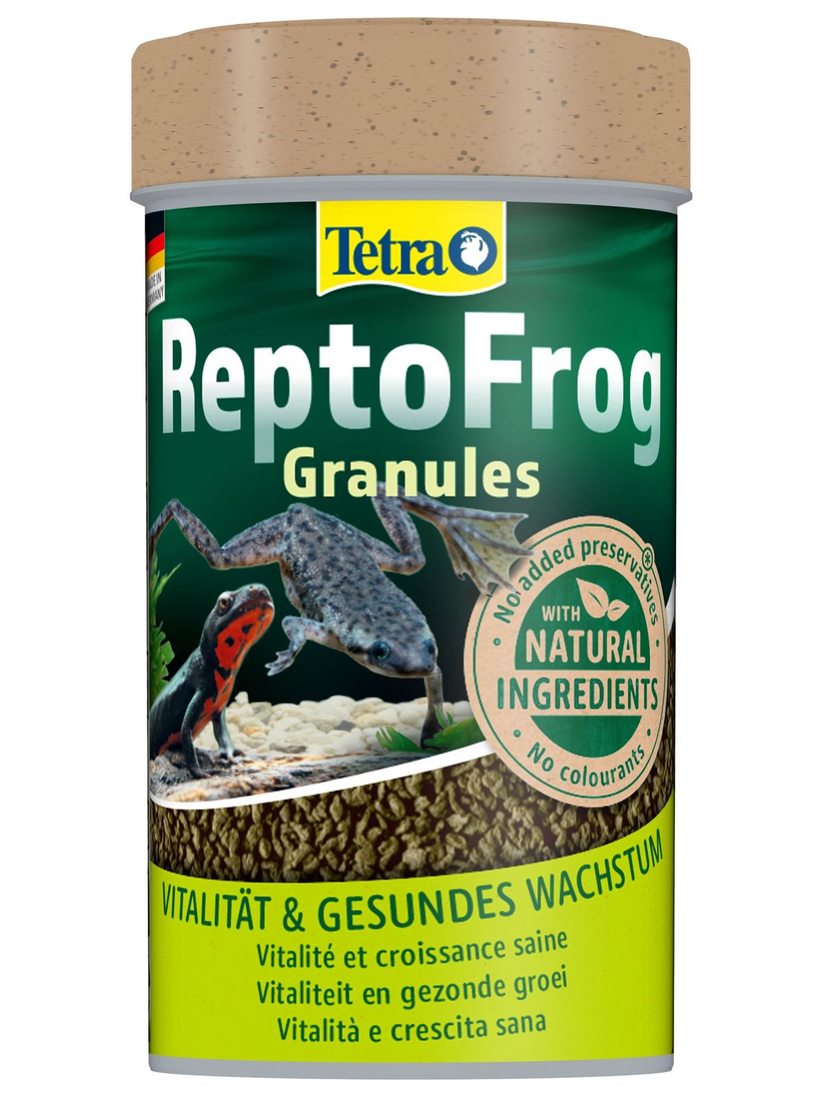 Tetra ReptoFrog основной корм для водных лягушек и тритонов в гранулах 100 мл