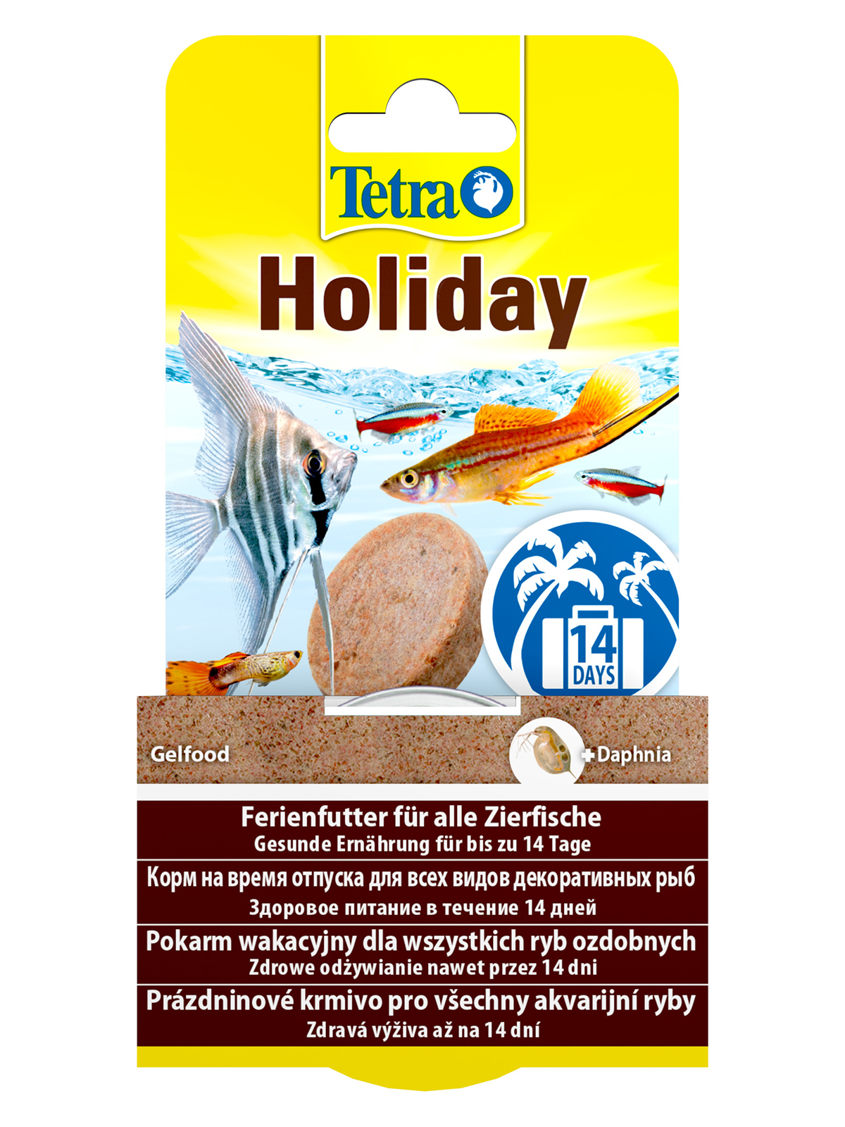 TetraHoliday корм для рыб "отпуск 14 дней", твердый гель 30 г