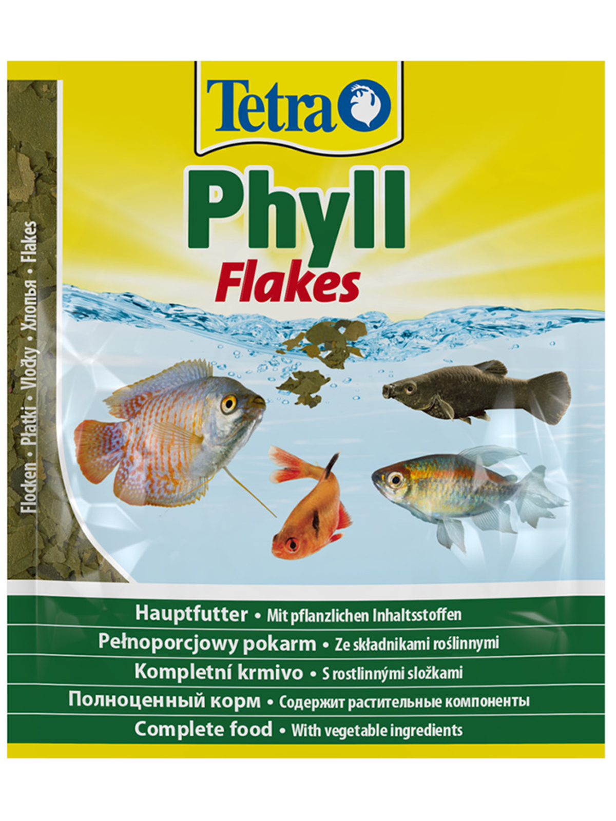 TetraPhyll корм для всех видов рыб растительные хлопья 12 г (sachet)