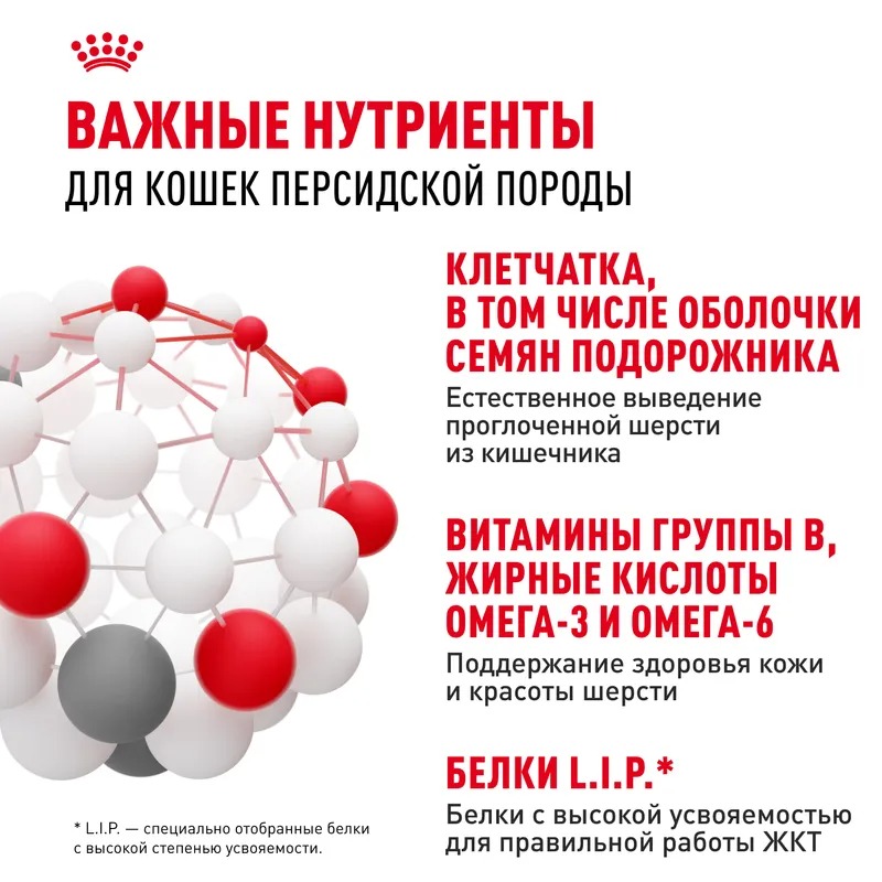 ROYAL CANIN Persian Сухой корм для взрослых персидских кошек 400 гр 4627109383191