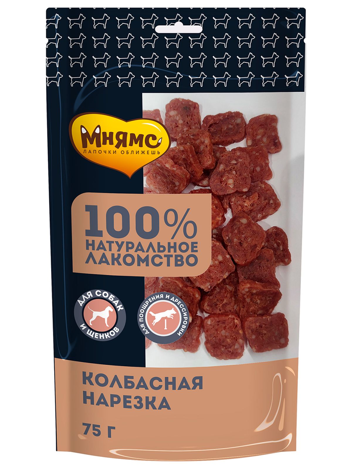 Лакомство Мнямс На каждый день для собак Колбасная нарезка 75 г