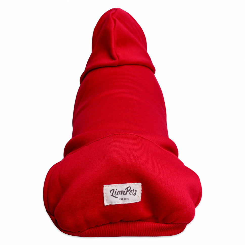 Худи для собак LionPets LPH-51 (Красный) (Размер S (спинка 20 см))