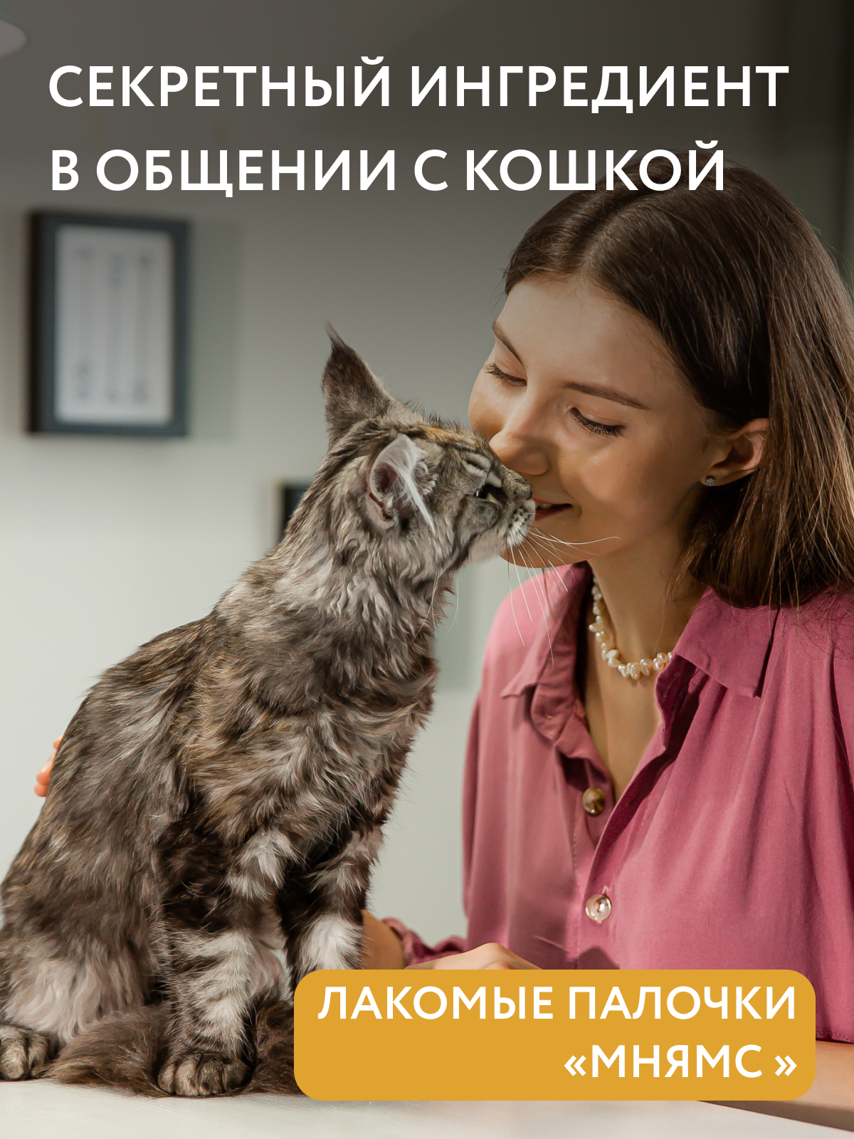 Мнямс Лакомство  Лакомые палочки 13,5 см для кошек с цыпленком и печенью 10х5 г NEW