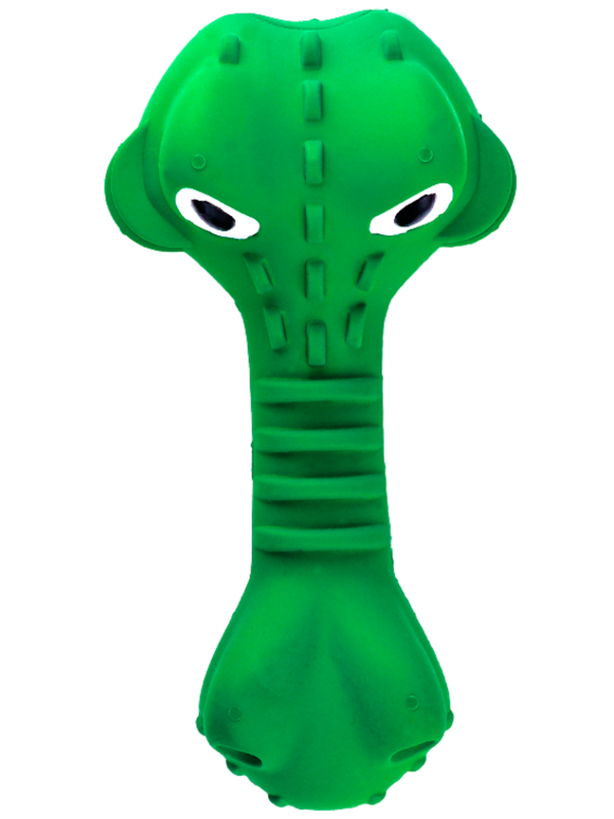 Игрушка Mr.Kranch для собак Крокодил с пищалкой 18 см зеленая с ароматом курицы