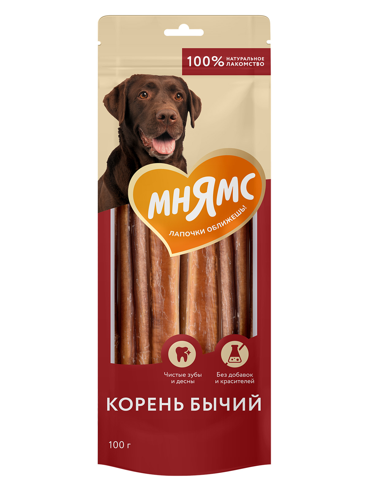 Лакомство Мнямс На каждый день для собак Корень бычий 100 г