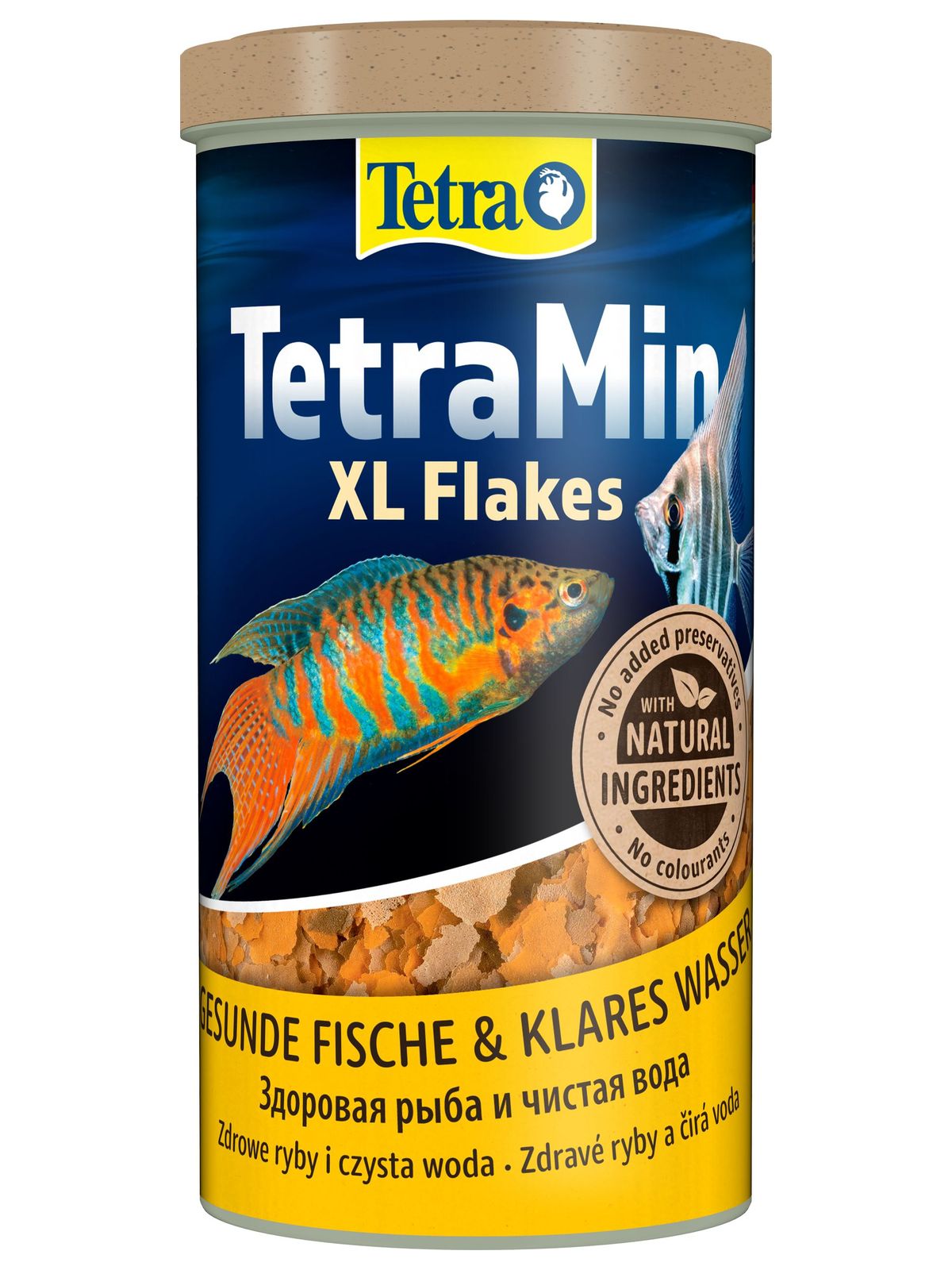 TetraMin XL корм для всех видов рыб крупные хлопья 1 л