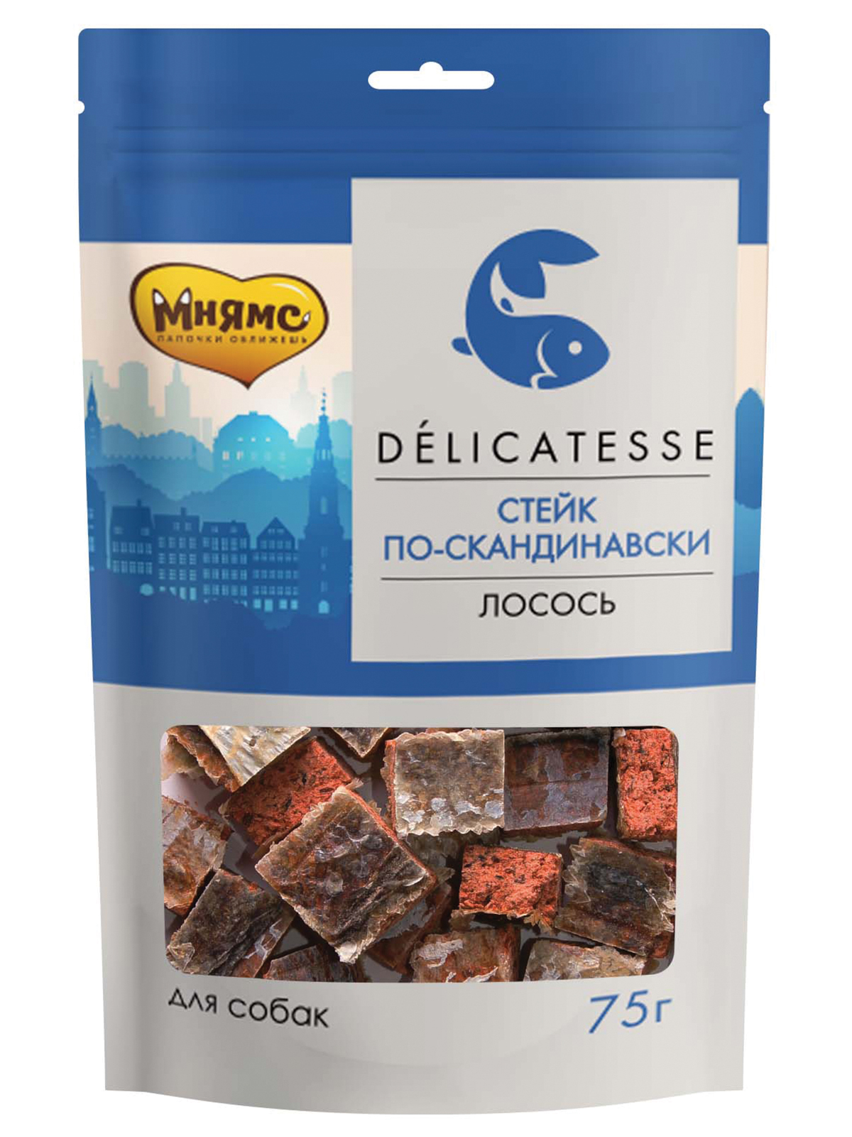 Лакомство Мнямс Деликатес "Стейк по-скандинавски" для собак 75 г