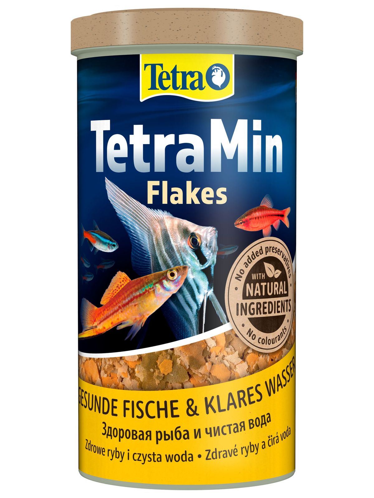 TetraMin корм для всех видов рыб в виде хлопьев 1 л.