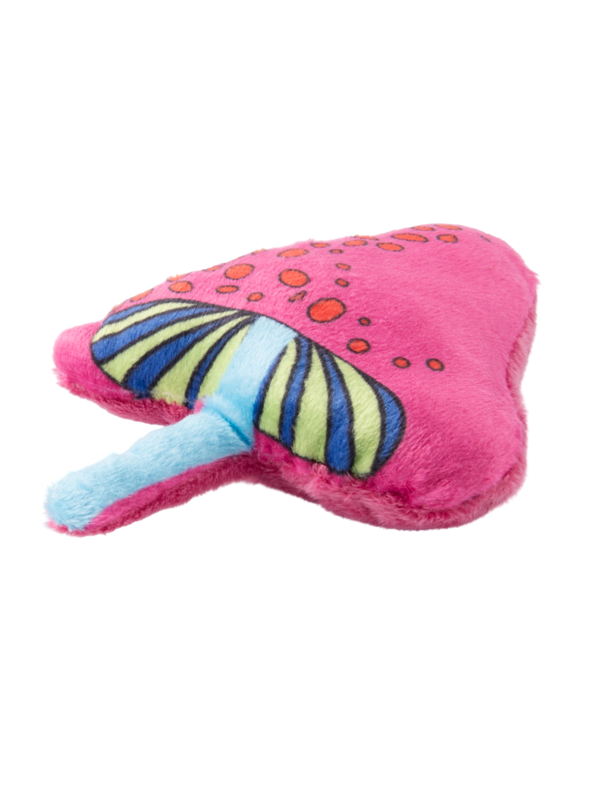 Игрушка Mr.Kranch для кошек Волшебный Грибочек плюшевая с кошачьей мятой 12 см красная