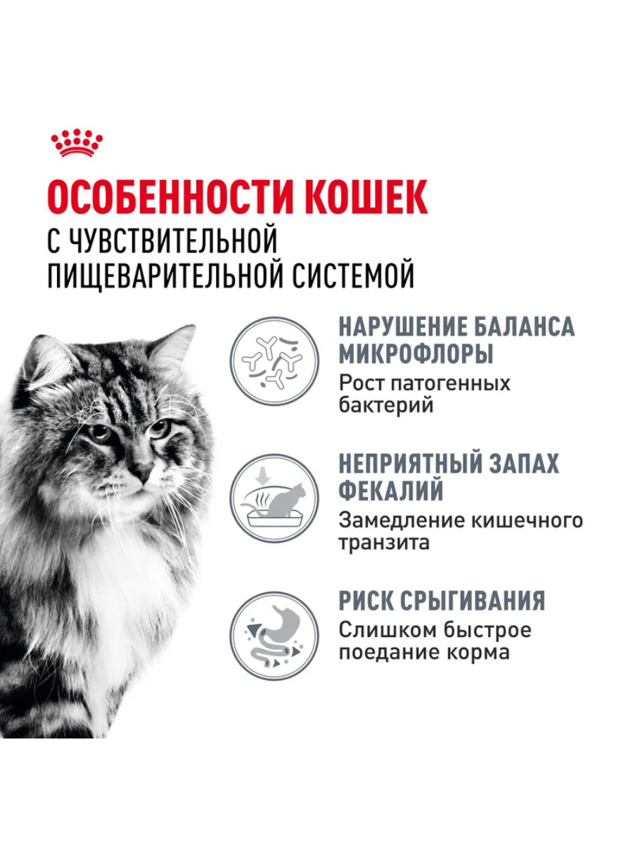 ROYAL CANIN Digestive Care Сухой корм для кошек с чувствительным пищеварением 400гр 4607134961069