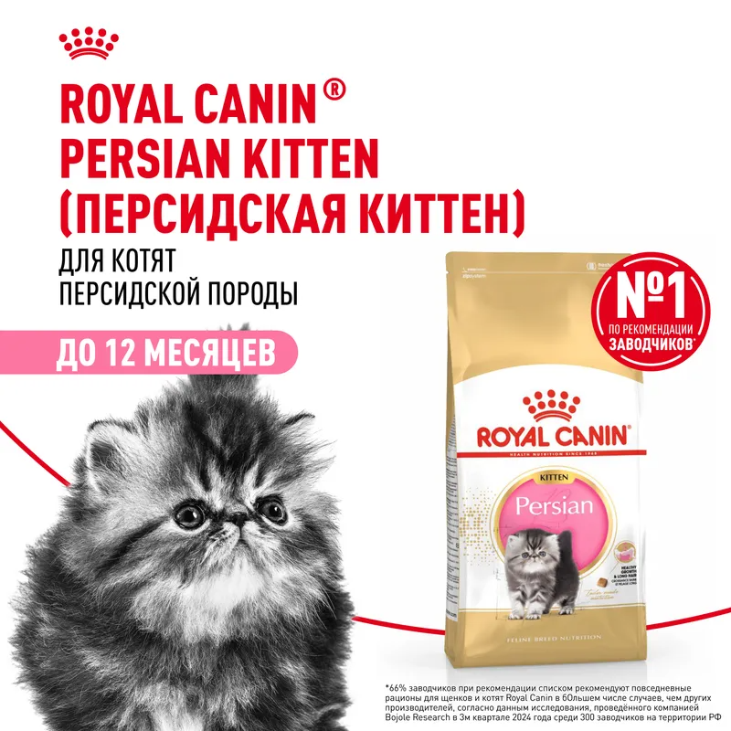 Сухой корм Royal Canin Persian Kitten, для котят персидской породы 2 кг