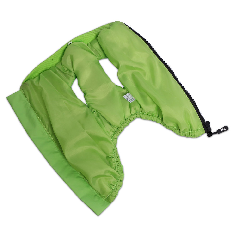 Жилетка для животных Lion, цвет: лайм LMK-513 (на гладкой подкладке) (Размер 6XL (Длина спинки 54-56, грудь 72-84, шея 46-52))