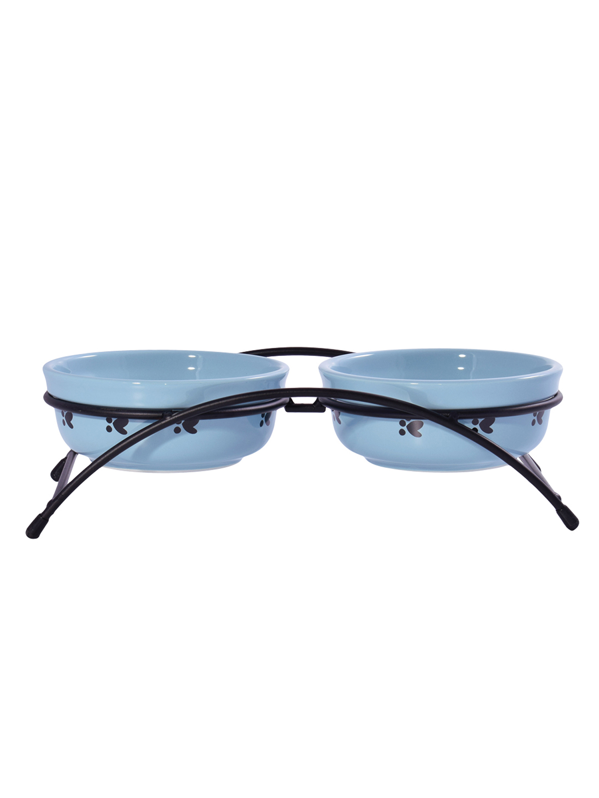 Миски Mr.Kranch на подставке для собак и кошек двойные 2x290 мл синие