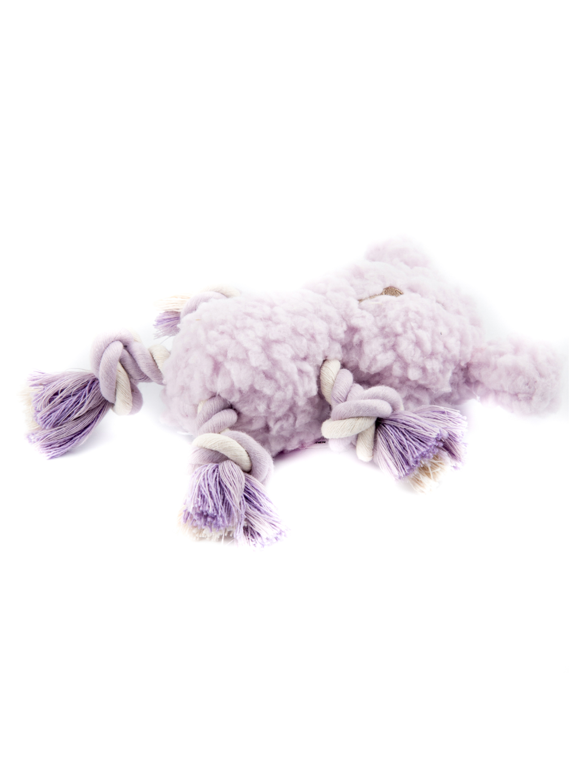 Aromadog Игрушка AROMADOG Calm для собак Собачка с канатами 15 см с пищалкой, сиреневый