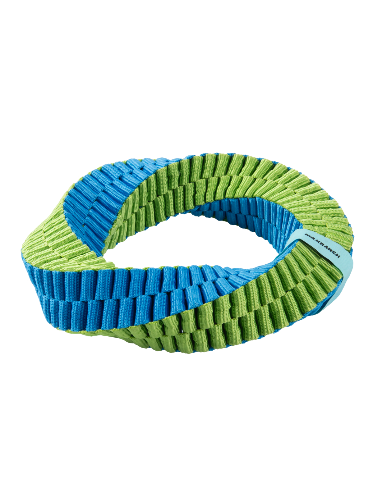 Игрушка Mr.Kranch для собак Плетеное кольцо-спираль диаметр 19 см зеленая