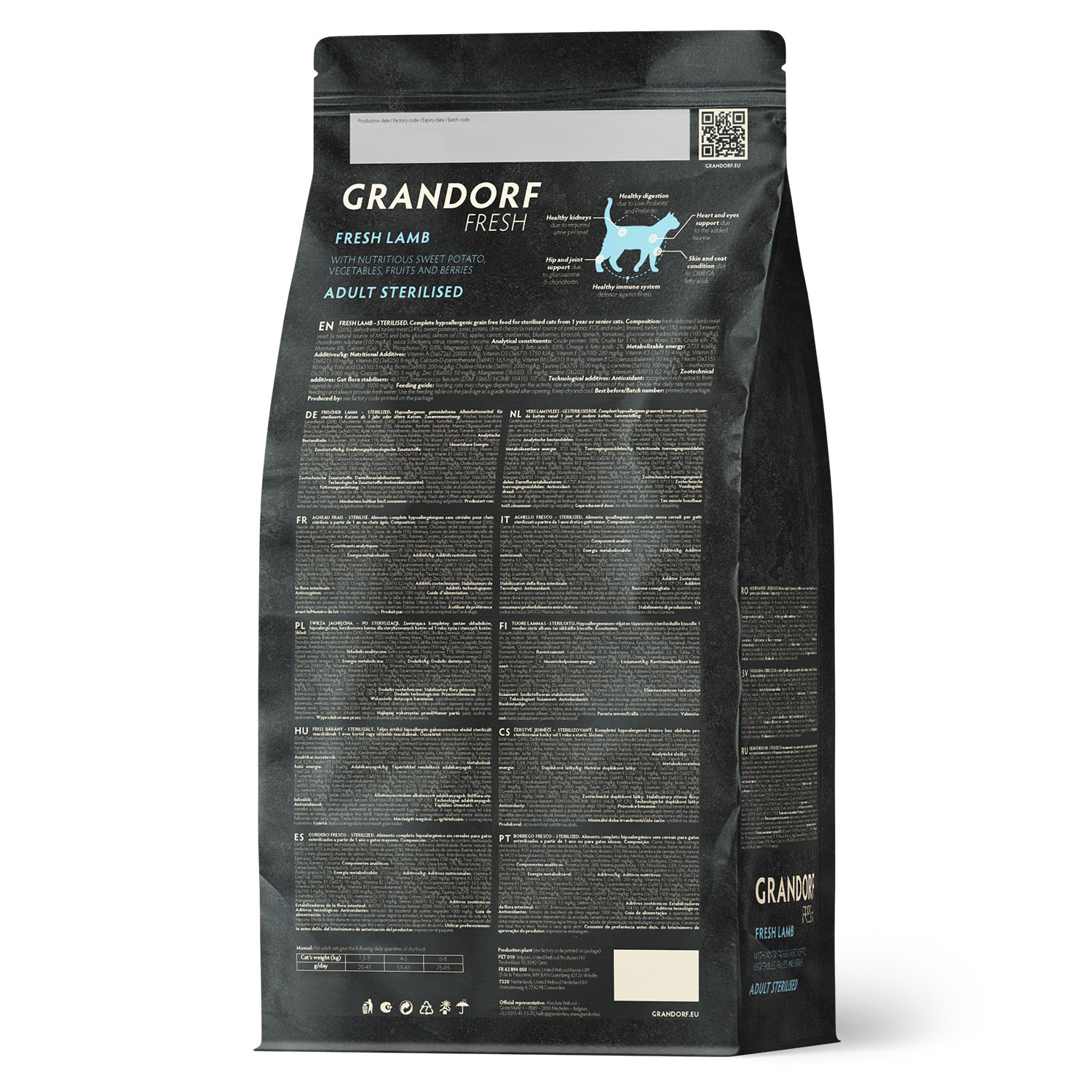 Grandorf Fresh Grandorf Сухой беззерновой корм для стерилизованных кошек с ягненком 400 гр 5407007852611