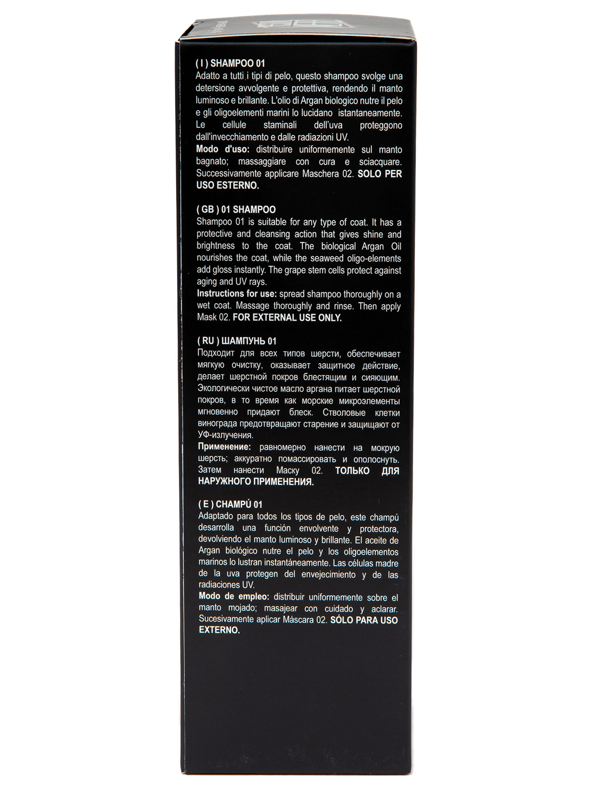 ISB  Black Passion 01 Шампунь с аргановым маслом 250 мл 8022767039996
