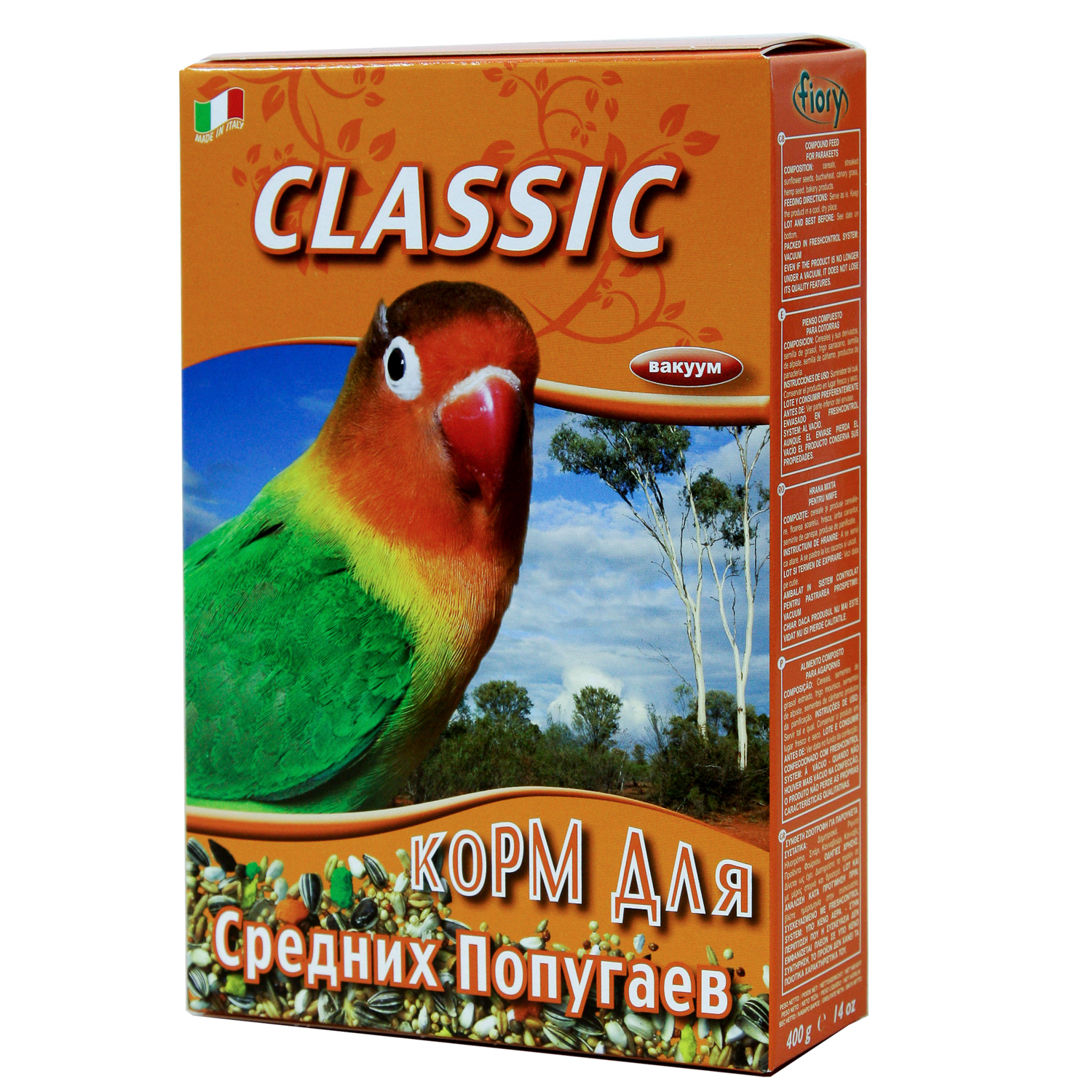 Корм Fiory Classic для средних попугаев 400 г