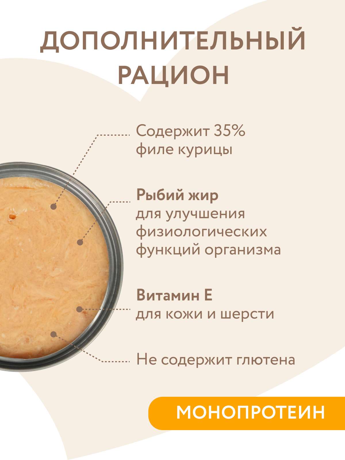 Мнямс Влажный дополнительный корм На каждый день для кошек и котят старше 6 месяцев "курица в нежном желе" 80 г