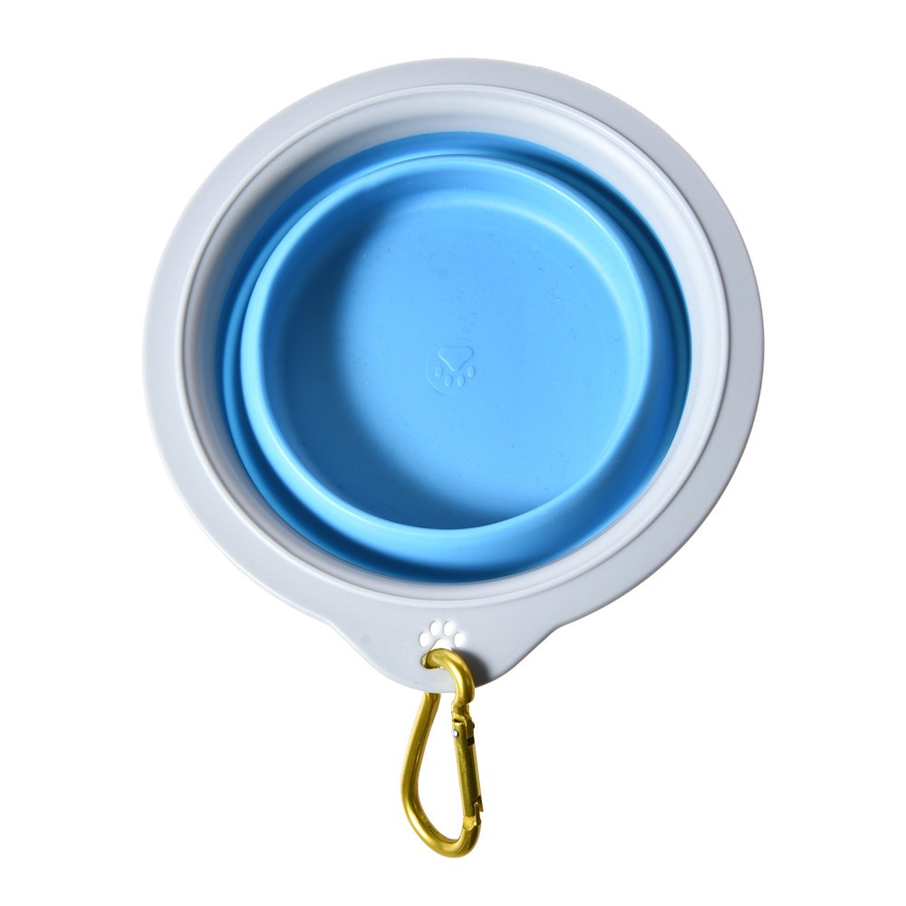 Миска для собак FOXIE Compact складная 17×10.5×7см голубая