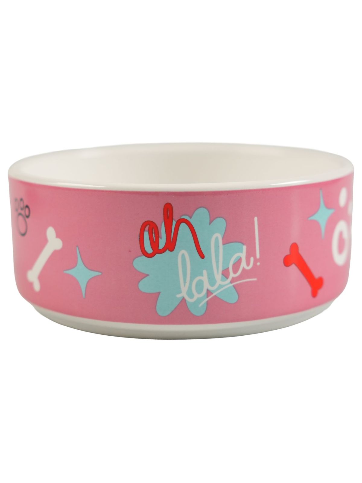 Миска для собак керамическая "Mr.Kranch" Чао Белла розовая 420 мл