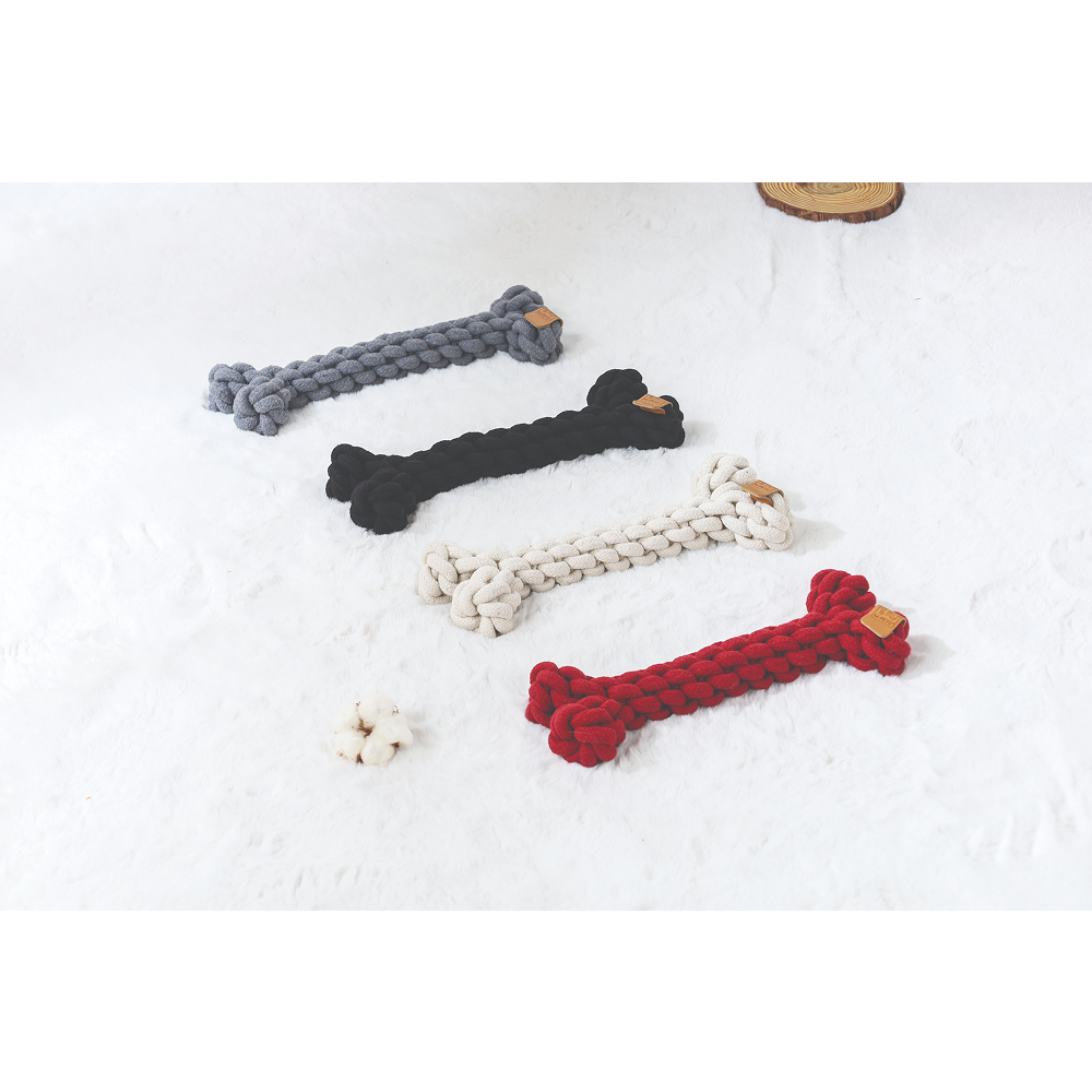 Игрушка для собак косточка белая 30 см (хлопок) Mpets 10648801
