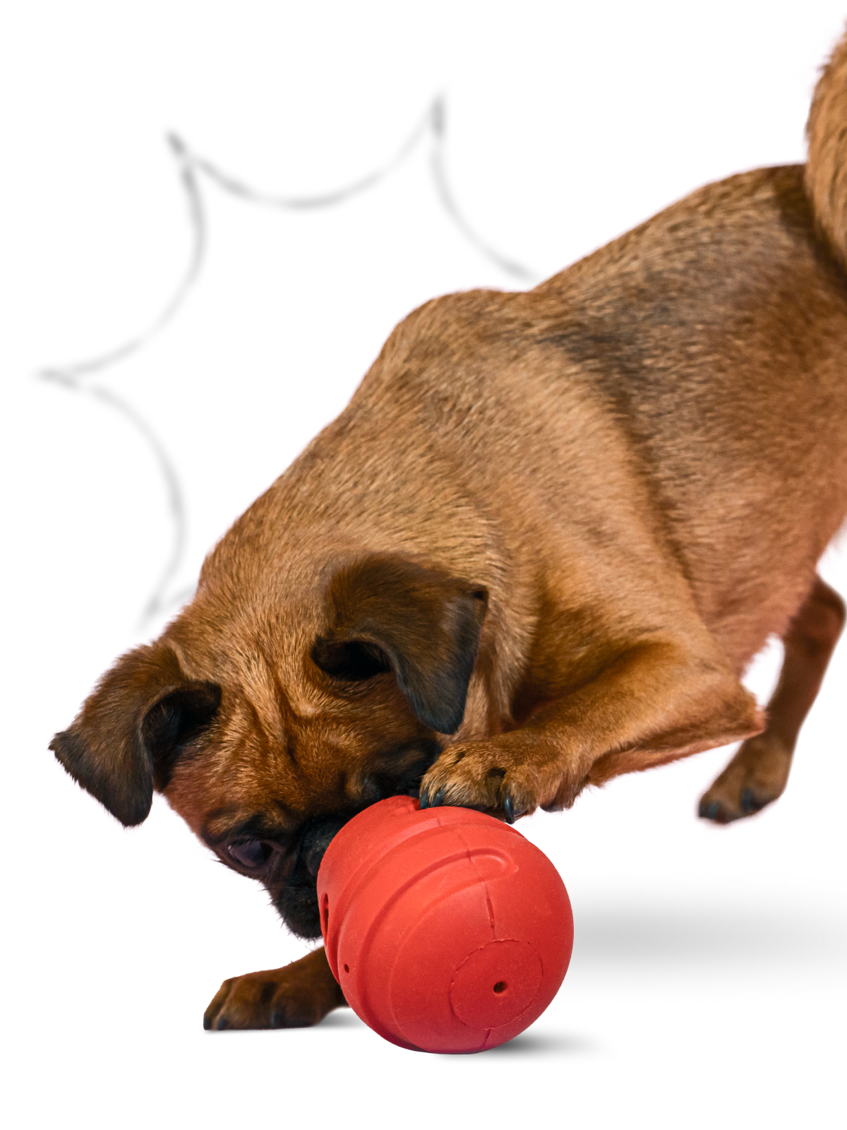 Игрушка Mr.Kranch для собак 8*9,5 см красная с ароматом бекона