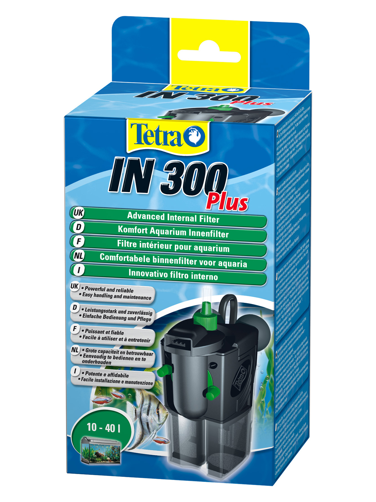 Tetra IN 300 Plus внутренний фильтр для аквариумов до 40 л