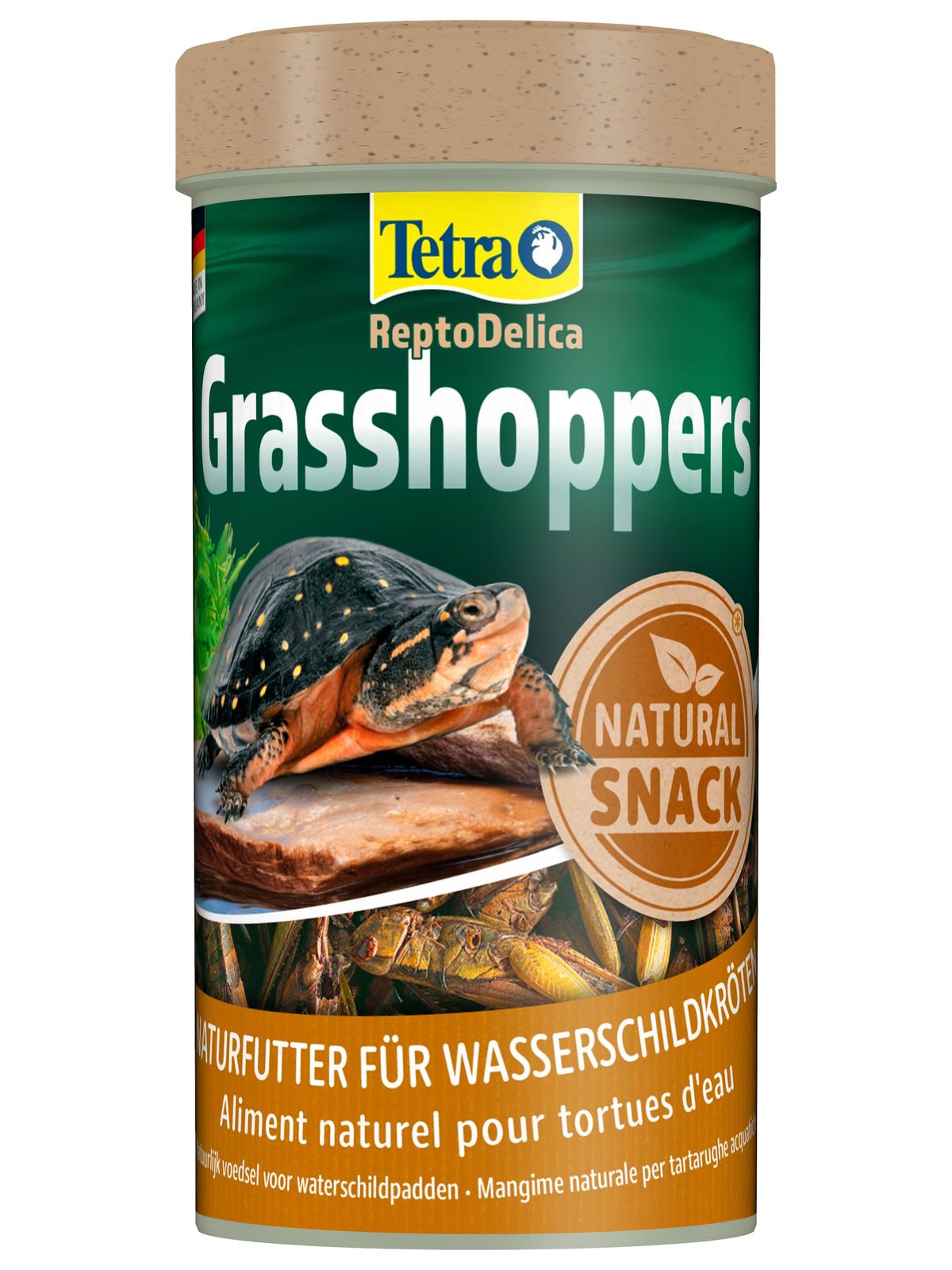 Tetra ReptoDelica Grasshoppers лакомство для водных черепах (кузнечики) 250 мл