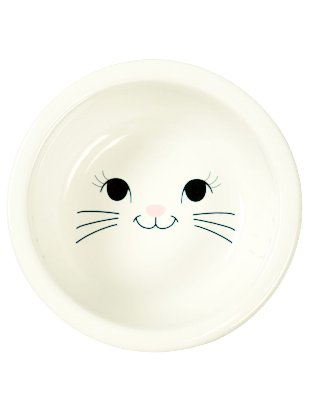 Миска Mr.Kranch Bamboo для кошек керамическая белая на бамбуковой подставке 400 мл