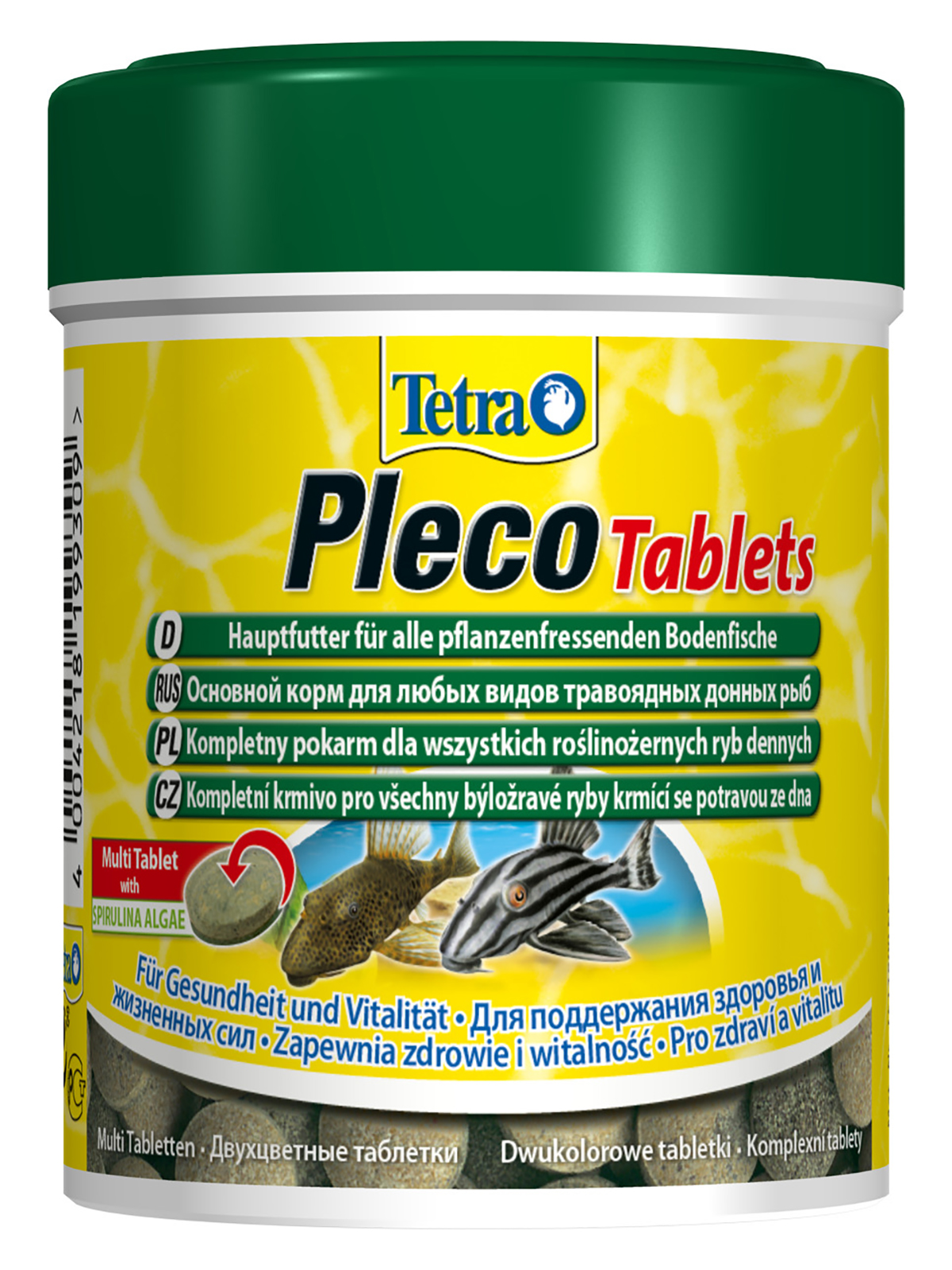 TetraPlecoTablets корм со спирулиной для сомов и донных рыб 275 таб.