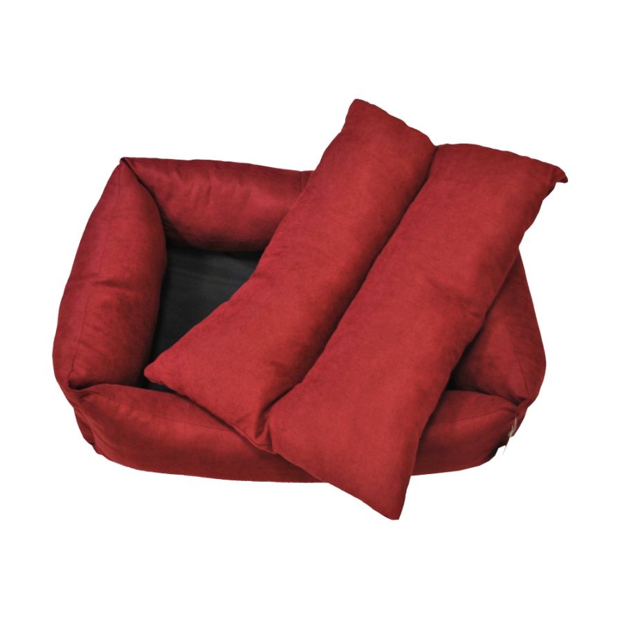STORYTAILS MUSHU  Лежанка прямоугольная  Красный рубин M 70 x 60 x 23 см