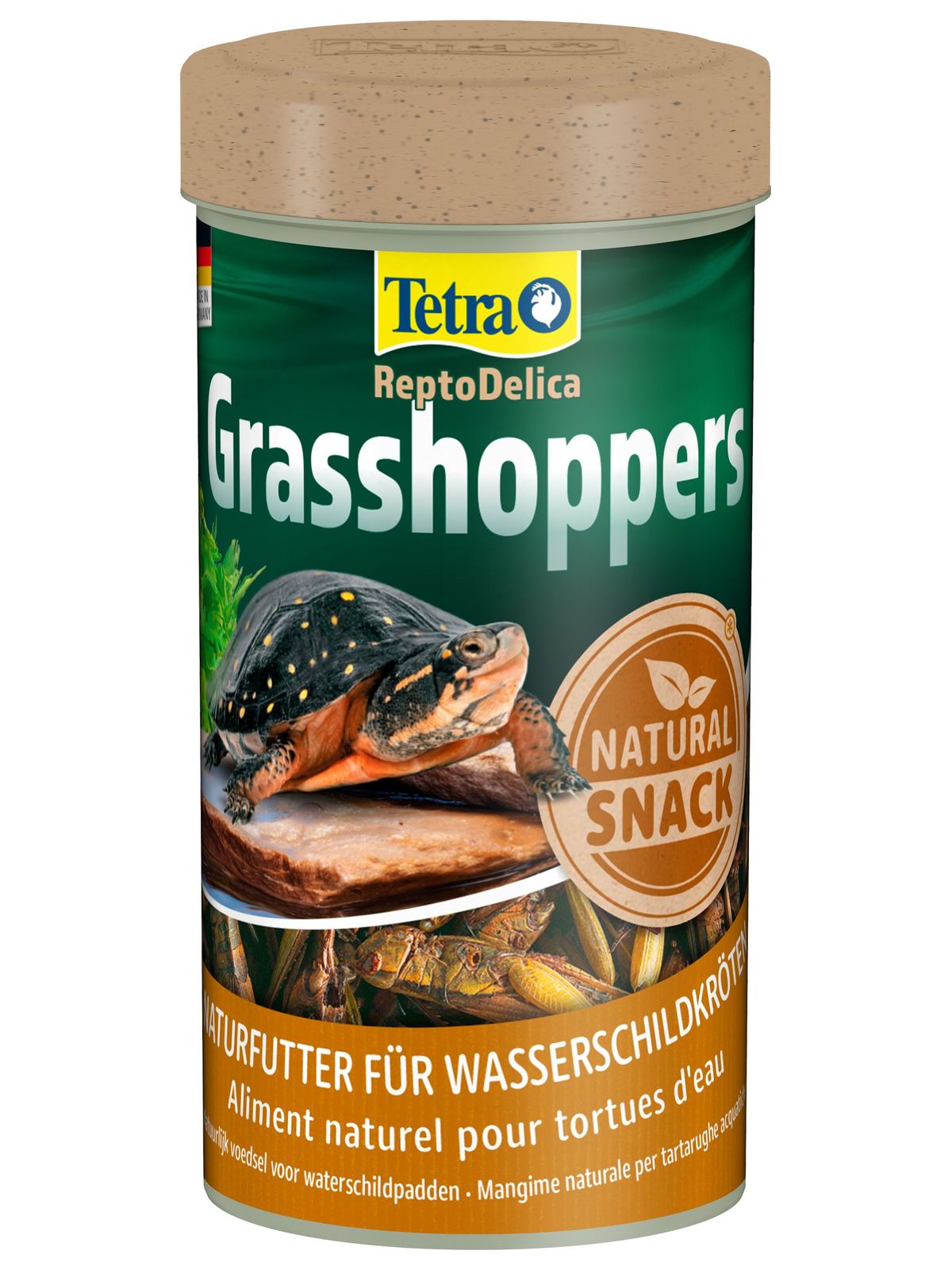 Tetra ReptoDelica Grasshoppers лакомство для водных черепах (кузнечики) 250 мл