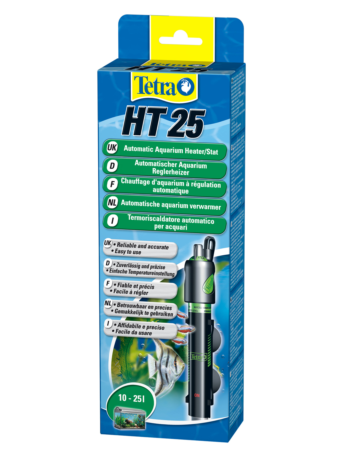 Tetra HT 25 терморегулятор 25Вт для аквариумов 10-25 л