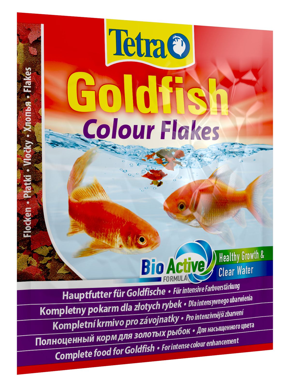 TetraGoldfish Colour корм в хлопьях для улучшения окраса золотых рыб 12 г (sachet)
