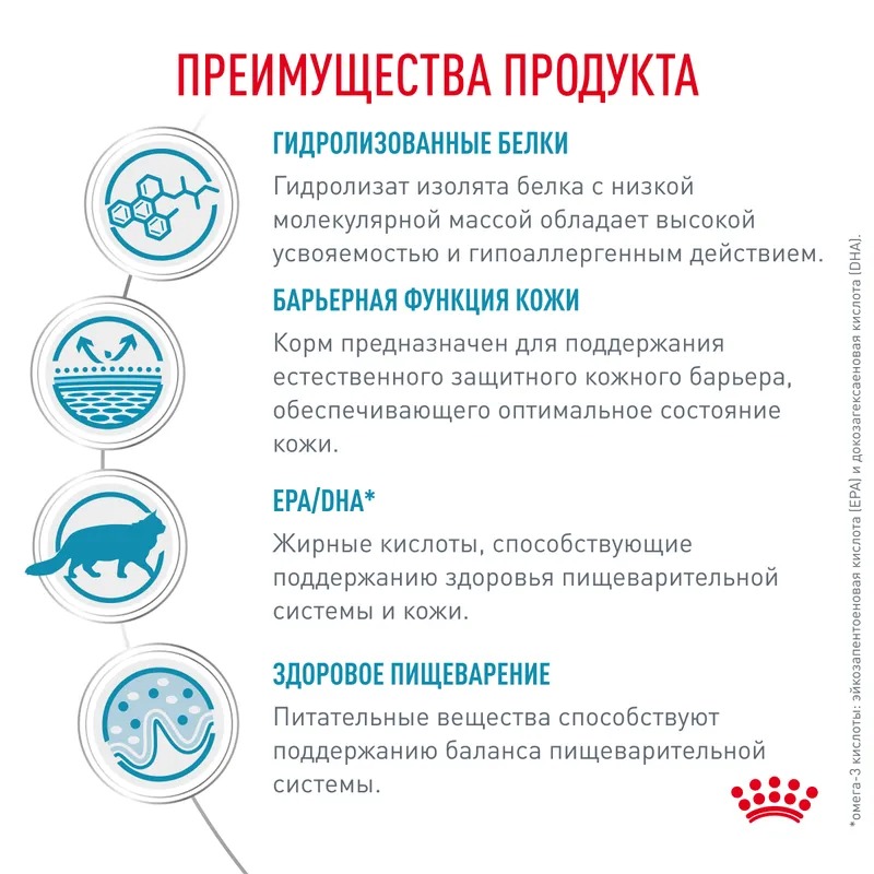 ROYAL CANIN Hypoallergenic сухой корм для кошек 350 гр 4657792342465