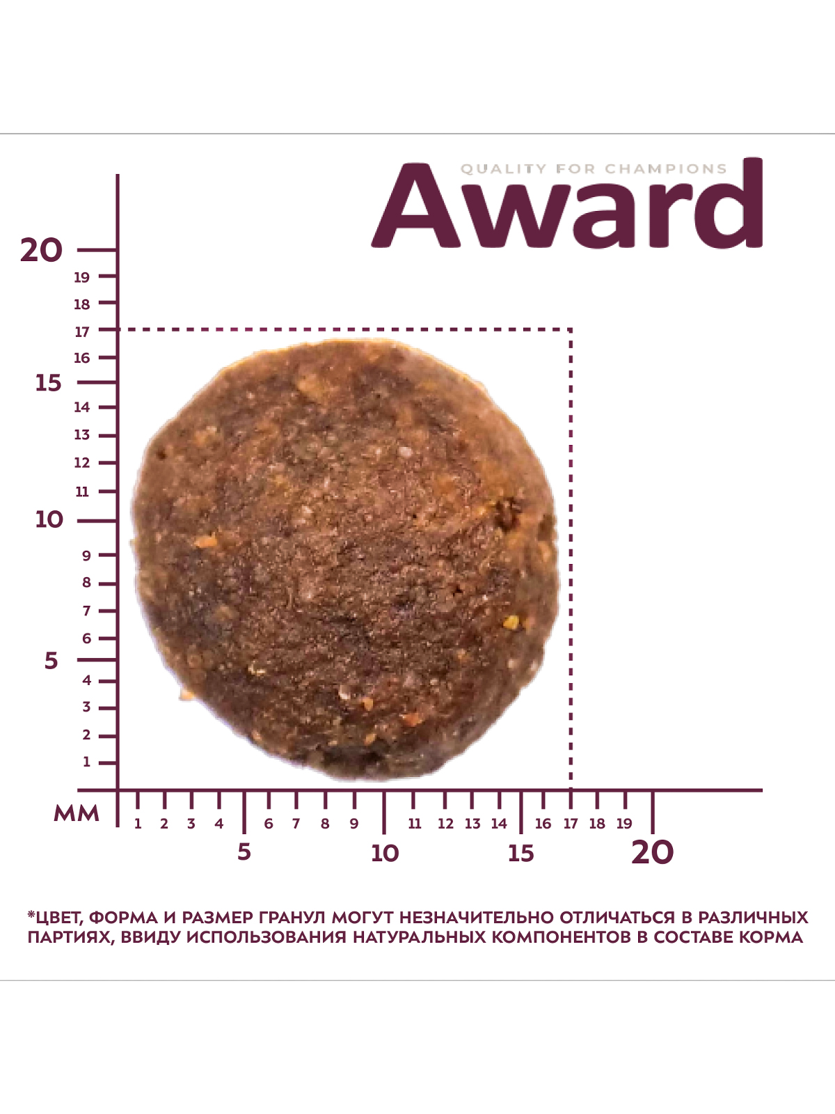 Сухой корм AWARD для взрослых собак крупных пород с курицей и индейкой с добавлением тыквы и шиповника 2кг