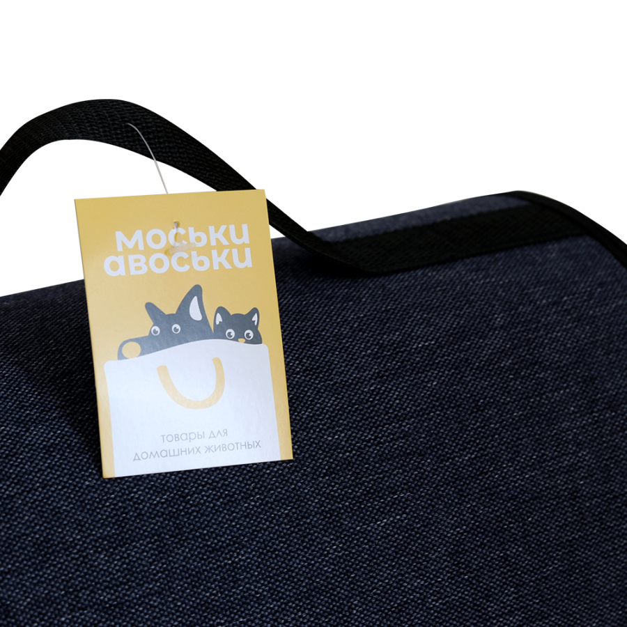 Моськи-Авоськи Сумка-переноска жёсткий каркас, раскладная, 40х24х24 см, цвет синий