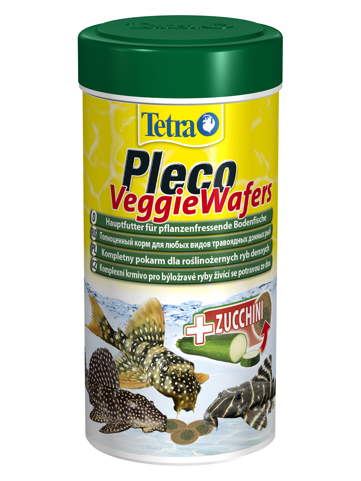 TetraPleco Veggie Wafers корм-пластинки с добавлением цуккини для донных рыб 250 мл
