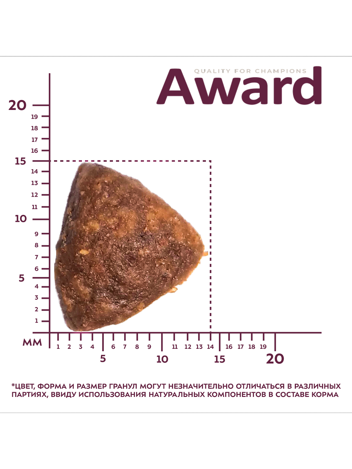 Сухой корм AWARD для взрослых собак всех пород с говядиной и курицей с добавлением брокколи и черники 12кг 4630147175857