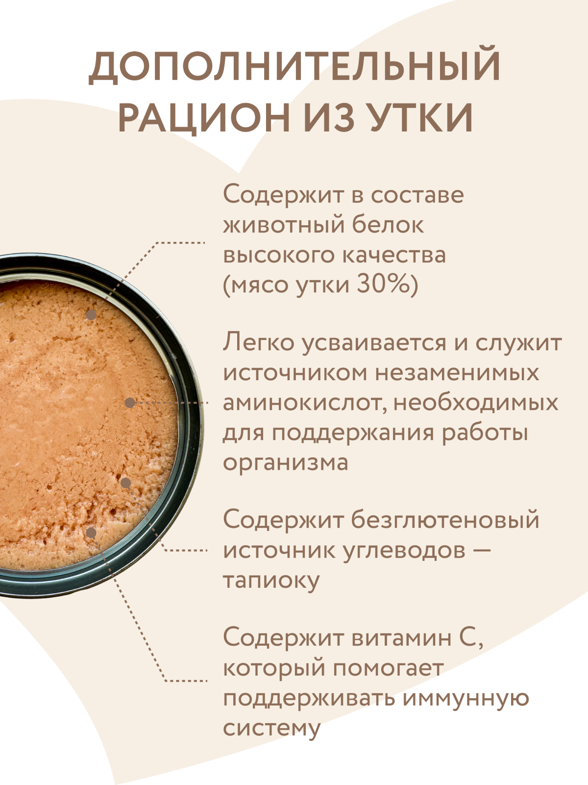 Влажный дополнительный корм Мнямс На каждый день Мусс из утки для собак и щенков старше 6 месяцев 80 г