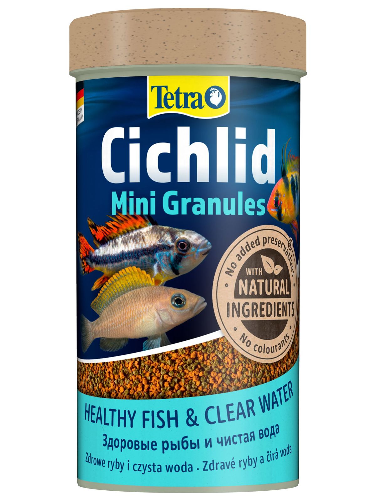 TetraCichlid Mini Granules корм для небольших цихлид в гранулах 250 мл