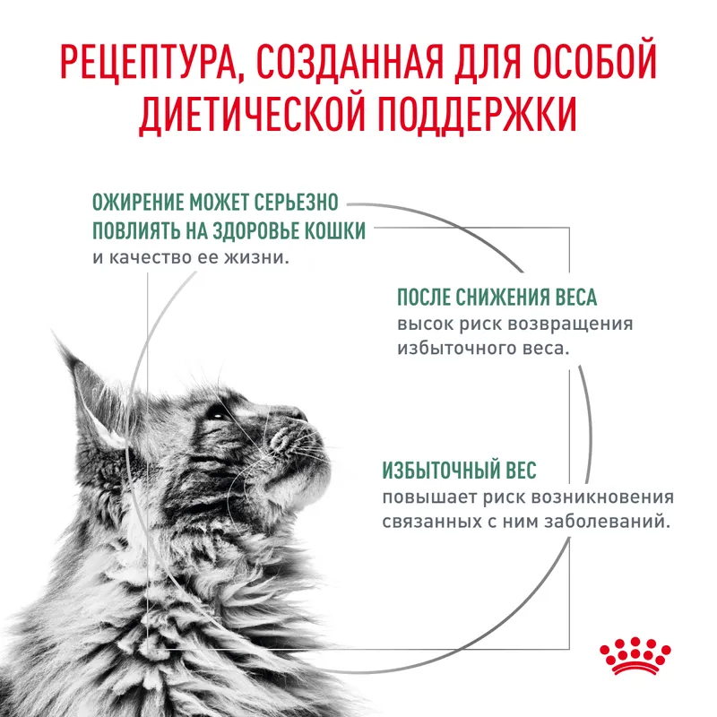 Royal Canin Satiety Weight Management сухой диетический корм для взрослых кошек с избыточным весом 350гр