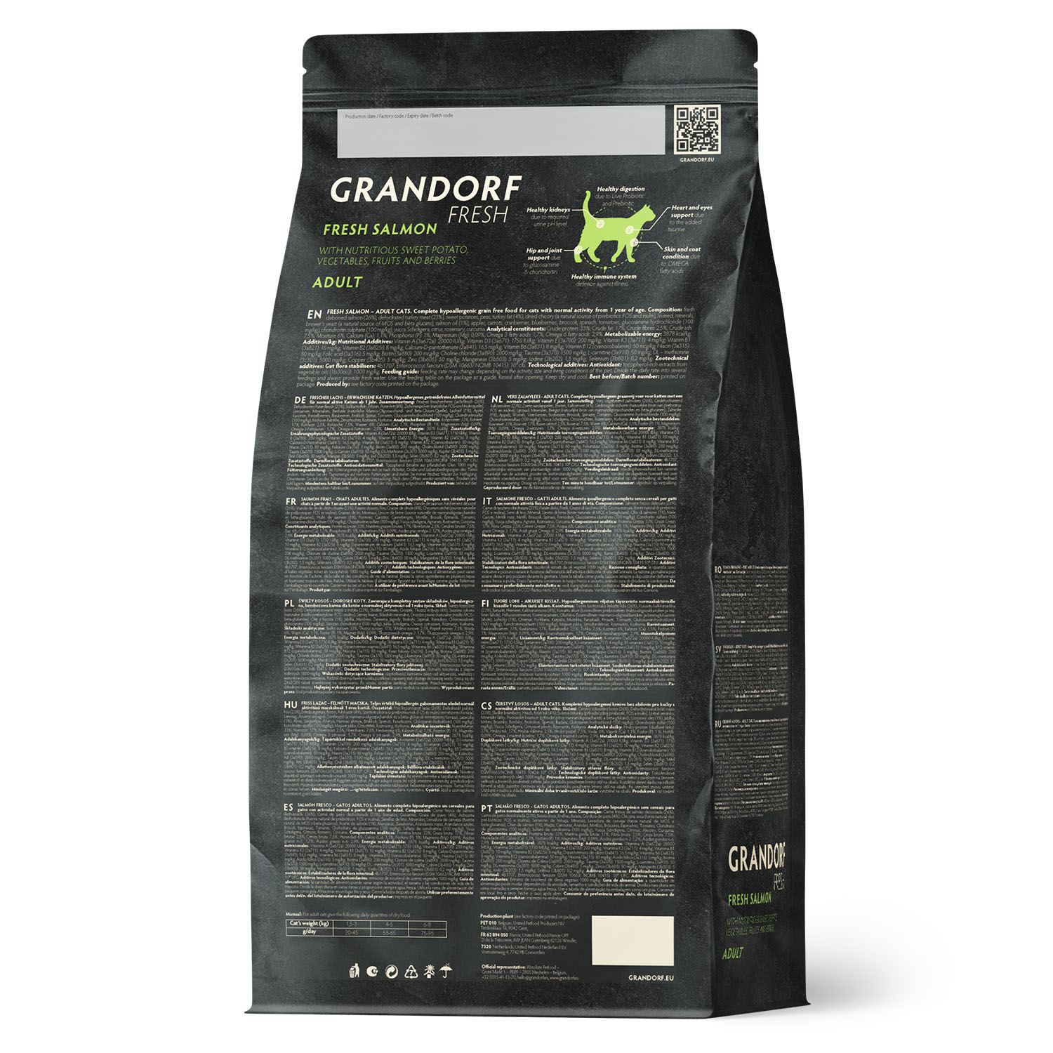 Grandorf Fresh Grandorf Сухой беззерновой корм для кошек с лососем 2 кг 5407007852581