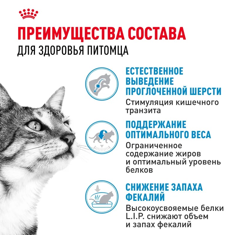 ROYAL CANIN корм для взрослых кошек живущих в помещении 2кг 4627109380466