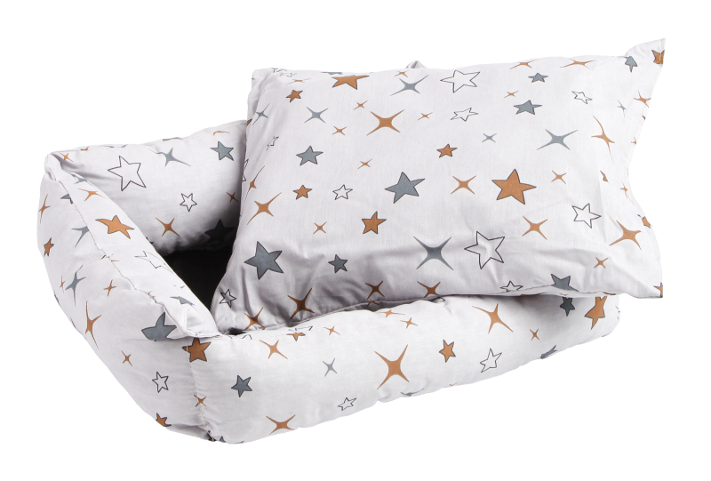 Моськи-Авоськи Лежанка СКАЗКА поплин M 58х46х16 ЗВЕЗДЫ