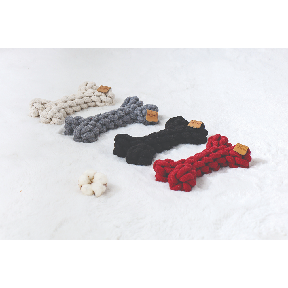 Игрушка для собак косточка белая 19 см (хлопок) Mpets 10648701