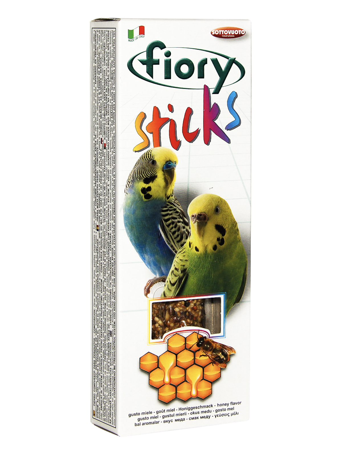 Лакомство Fiory Sticks палочки для попугаев, с медом 2х30 г