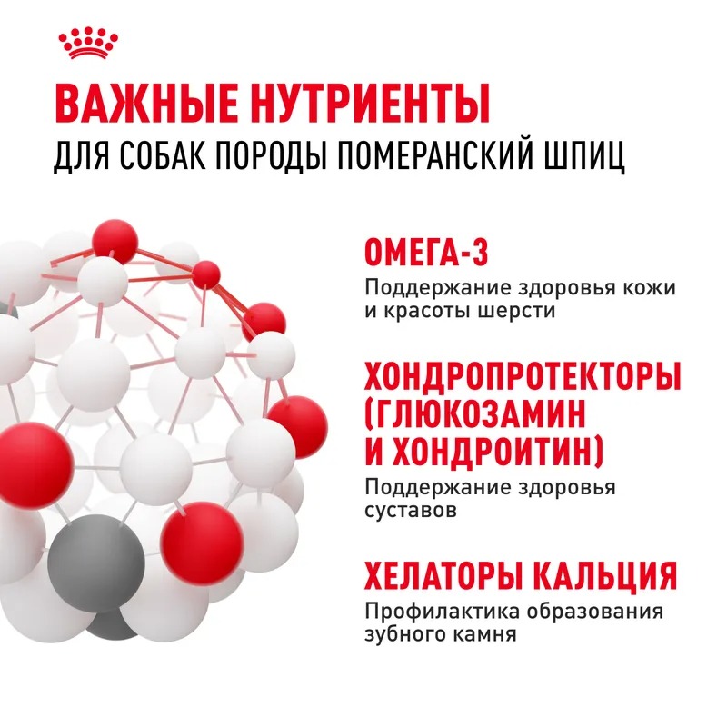 Royal Canin Сухой корм для собак  Pomeranian Adult, для породы Померанский Шпиц 500 г